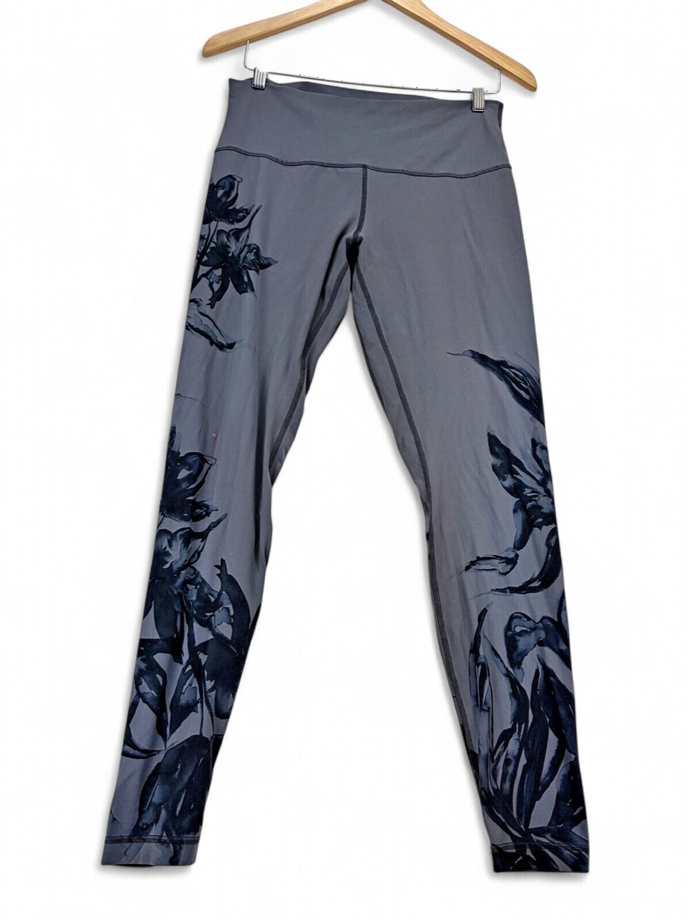 Lululemon High-Rise Floral Leggings Gray Size 12
